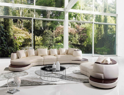 Modern Sofasetzung Ecksofa Lieder Sofa Canapé Polster Ronn Insel