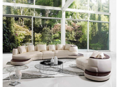 Modern Sofasetzung Ecksofa Lieder Sofa Canapé Polster Ronn Insel