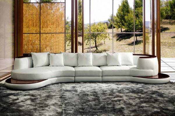 Modern Sofasetzung Ecksofa Lieder Sofa Canapé Polster Ronn Insel