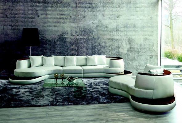 Modern Sofasetzung Ecksofa Lieder Sofa Canapé Polster Ronn Insel