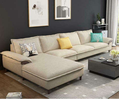 Wunnlandschaft Equipp Sofaberäich Polster Stoff Modern Relax Sëtz Luxus Miwwelen Sofa 329 cm
