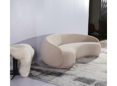 Design Canapé Lounge Sofas Samett Canapé 3 Sëtzer Stoff Ronn Club Miwwelen Eck Garnitur