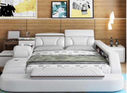 Luxus Bett Bett Lieder Better 180x200 Multifunktion Schlofzëmmer Lee Regaler