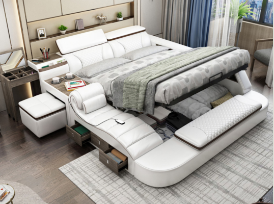 Multifunktiouns-Bett Bluetooth-Boxen Luxusdesign Liederbetter