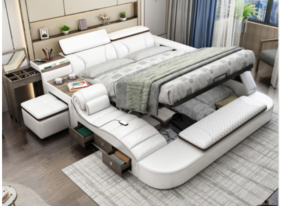Multifunktiouns-Bett Bluetooth-Boxen Luxusdesign Liederbetter