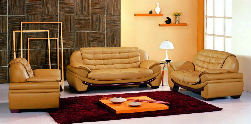 3-Sëtz (ouni 2+1) Sofa Couch Polster XXL Grouss Couchen Sofas Lieder Sëtz