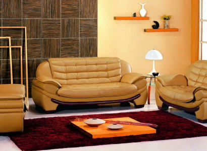 3-Sëtz (ouni 2+1) Sofa Couch Polster XXL Grouss Couchen Sofas Lieder Sëtz