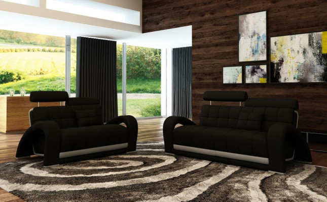 Design 3 Sëtzer (ouni 2+1) Sofa Couch Polster XXL Grouss Couchen Sofas Lieder