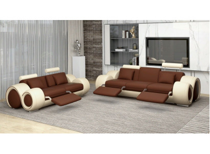 Sofa Garnitur Design Canapé 3+2 Set Polster Sofa Lieder Garnituren Wunnzëmmer