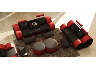 Sofagarnitur Design Canapé 3+2 Set Polster Lieder Sofa Wunnzëmmer Garnituren