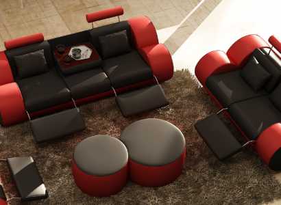 Sofagarnitur Design Canapé 3+2 Set Polster Lieder Sofa Wunnzëmmer Garnituren