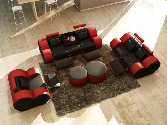 Sofagarnitur Design Canapé 3+2 Set Polster Lieder Sofa Wunnzëmmer Garnituren