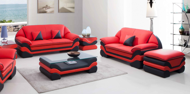 Ledercouch Couch Wunnlandschaft 3+2 Sëtz Design Sofa Klassesch Garnitur