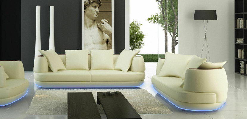 Soffagarnitur Design Couche 3+2 Set Polster Lieder Sofa Wunnzëmmer Garnituren