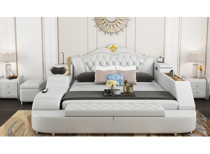 Luxusbett Lieder Better 180x200 Multifunktioun Schlofkummer Leie Regaler Nei