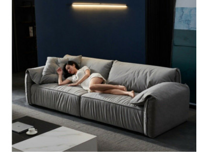Design Sofa 4-Sëtz Sofas Textil Design Sofa Miwwelen Sofa 4 Sëtzer Canapé Polster.