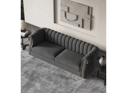 Designer Sofa 3-Sëtzer Modern Couch Sofas Polstersdesign Sofa Dräisëtzer