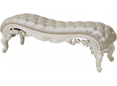 Sëtz Polster Bank Polster Sëtz Bank Stoff Holz Hocker Stil Designer Chesterfield