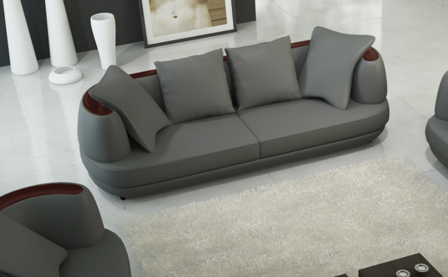 Designer Miwwelen Canapé Sofa 3-Sëtz Polster Sofas Wunnzëmmer Dekor Canapéen