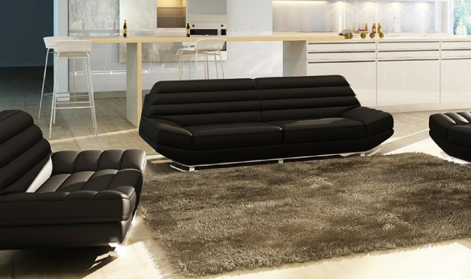 Designer Miwwel Sofa Kanapé 3 Sëtz Polster Sofen Wunnzëmmer Kanapéën
