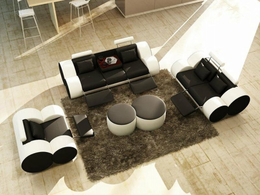 3-Seetzer multifunktionellt Sofa Designer Lieder Couch Polster Garnitur Sofas Couchen