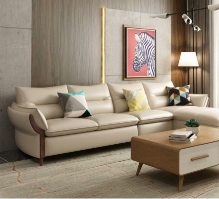 Miwwelen Wunnlandschaft Luxus Sofa Eck-Garnitur Ecksfoa L-Form Polster Modern Relax