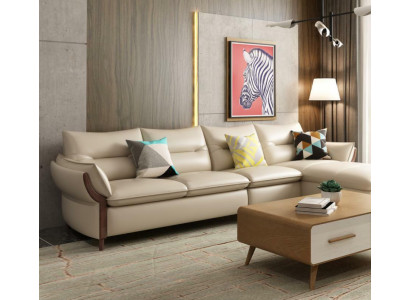 Miwwelen Wunnlandschaft Luxus Sofa Eck-Garnitur Ecksfoa L-Form Polster Modern Relax