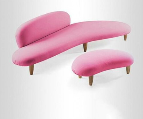 Canapé 4 Sëtz Couchtische Sëtz Miwwelen Wunnlandschaft Polster Textil Modern Stoff