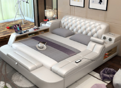 Design-Bett Grouss Better Lieder Hotel Polster 180x200 Multifunktion Regal