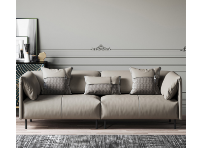 Italienesch Design Miwwelen Grouss xxl 3-Sëtzer Couch Lieder Canapé Luxus
