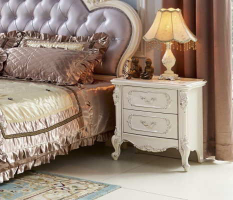 Make-up Dësch Spigel Hocker Luxus Kommode Konsole Schlofzëmmer Barock