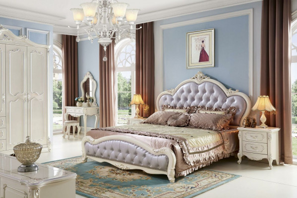 Make-up Dësch Spigel Hocker Luxus Kommode Konsole Schlofzëmmer Barock