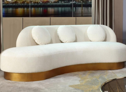 Canapé 3 Sëtz Polster Textil Modern Relax Sëtz Luxus Miwwelen Wunnlandschaft Samt