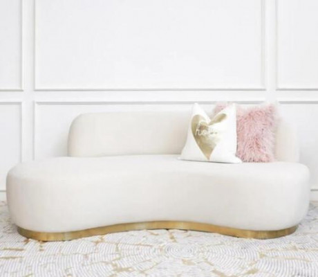 Canapé 3 Sëtz Polster Textil Modern Relax Sëtz Luxus Miwwelen Wunnlandschaft Samt