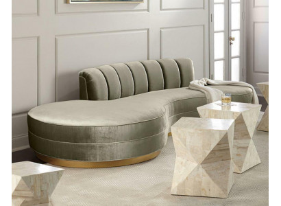 Ronn Relax Couch Sofas Luxus Miwwel Ronn Sofa 3 Sëtzer Ronncouch'en Oval Eck Neit