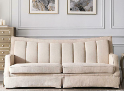 Stoff Canapé Dräisëtzer Miwwelen Relax Sëtz Design Canapé Lounge Canapéë Textil 3 Sëtzer