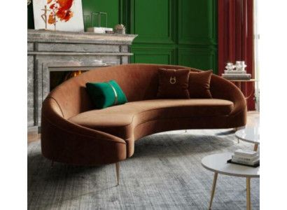 Eckcouch 3-Sëtzer Polster Samt Modern Relax Sëtz Luxus Miwwelen Wohnlandschaft Eck