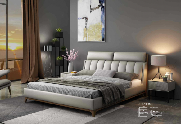 Modernen Design-Bett 180x200 Lieder Holz Better Duebelszëmmer Schlafzëmmer