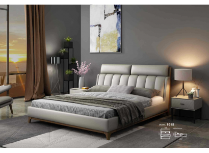 Modernen Design-Bett 180x200 Lieder Holz Better Duebelszëmmer Schlafzëmmer
