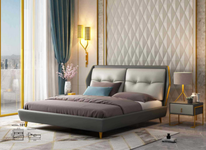 Design Lieder Bett Luxus Polster Better 180x200 Miwwelen Schlofzëmmer