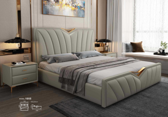 Designer Bett Schlofkummer Better Lieder Hotel Luxus Gepolstert Italienesch Miwwelen