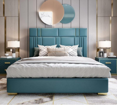 Lederr Luxus Hotel Bett Duebel Këssen Better Schlofzëmmer 180x200 Duebel