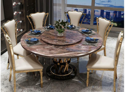 Marmor Stil Kichen Modernen Iessdësch Dësch Dëscher Iesszëmmer Luxus Miwwelen Design