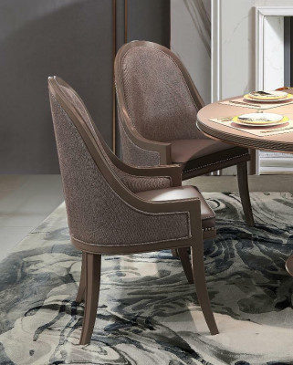 Iesszëmmer 1x Stull Set Sëtz Still Polster Lehn Designer Echt Holz Sesselen