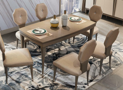 Stull 1x Luxus Design Polster Still Sëtz Büro Iesszëmmer Designer Holz Fauteuil