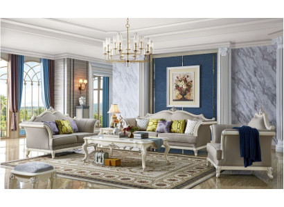 Klasseschen Dësch Couchtisch Bäitestëll Dësch Sofa Barock Design Wunnzëmmer