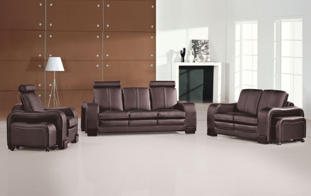 Soffagarnitur Canapé 3+2+1 Set Polster Lieder Sofa Wunnzëmmer Sëtz Garnituren