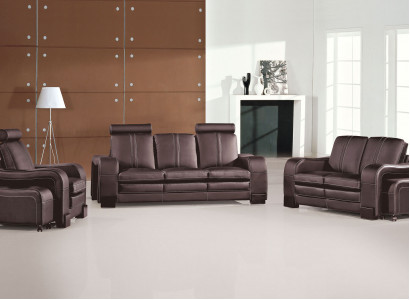 Soffagarnitur Canapé 3+2+1 Set Polster Lieder Sofa Wunnzëmmer Sëtz Garnituren