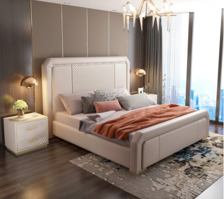 Designer-Doppelbett Bett Hotel Luxus-Schlofkummer 180x200cm Better