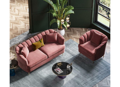 Samt Wunnlandschaft Relax Sëtz Design Canapé Lounge Sofas Stoff Canapé 3 Sëtzer